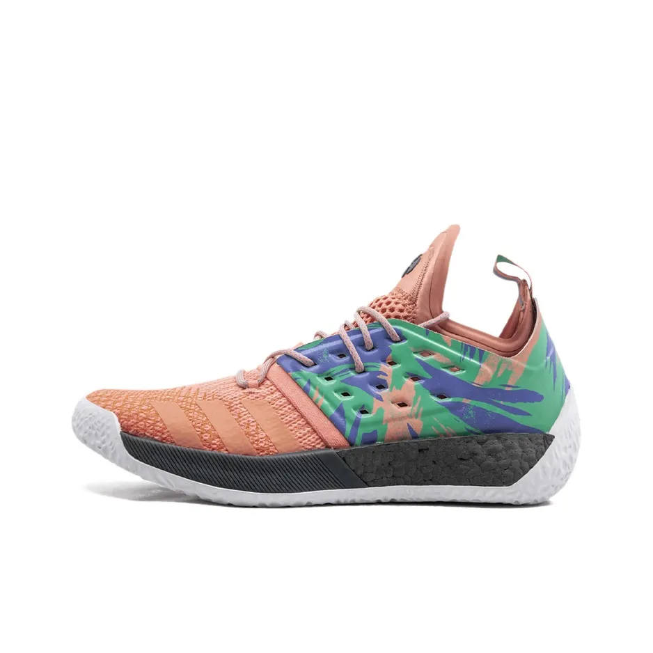 Adidas Harden Vol.2 Low Топ Баскетбольные кроссовки Мужской Розовый зеленый