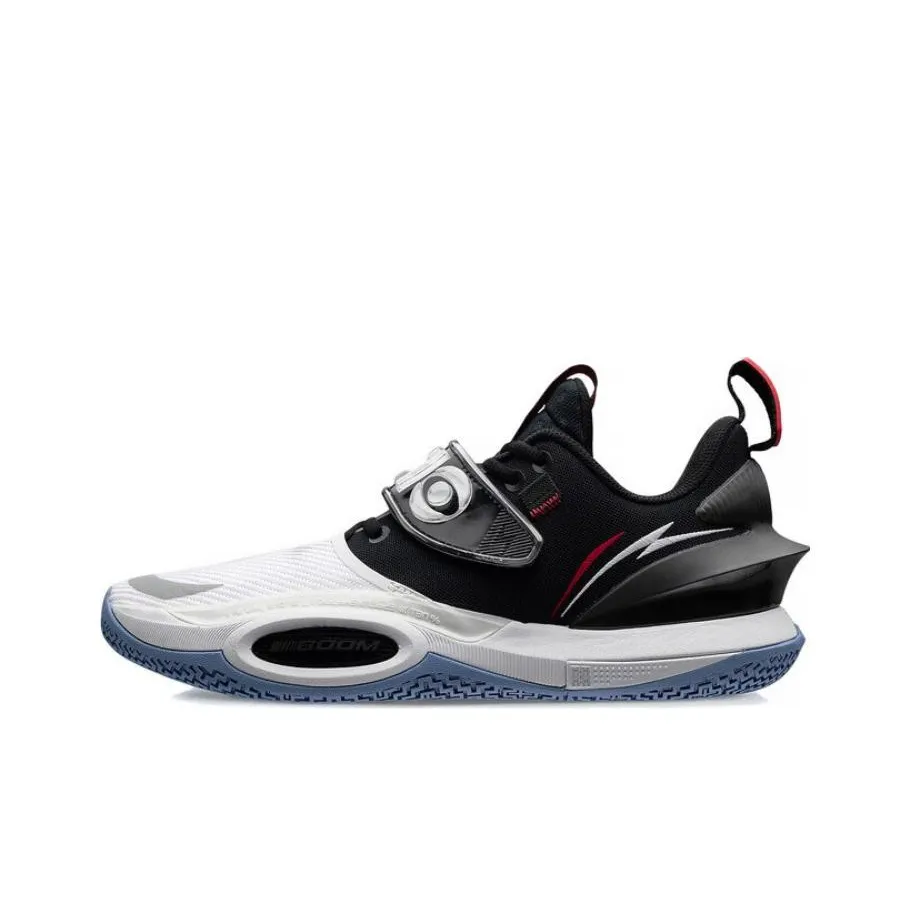 LiNing All City 10 V2 ' Announcement ' Durable Breathable Low-Top Performance Basketball Shoes White Black