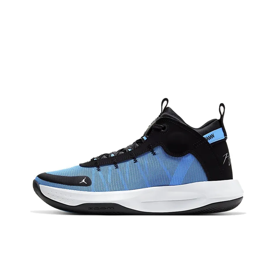 Jordan Jumpman 2020 PF MID Баскетбольные кроссовки Мужской Черный Синий