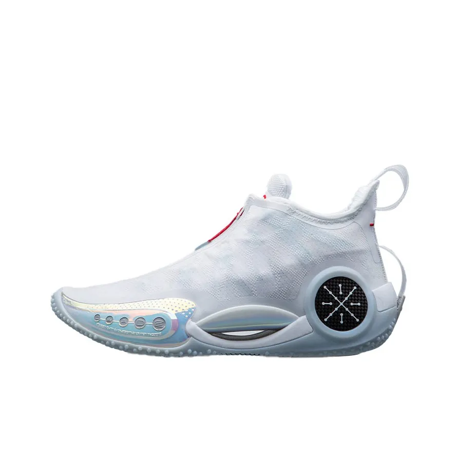 LINING WOW 9 Basketball Shoes Men Low-Top White