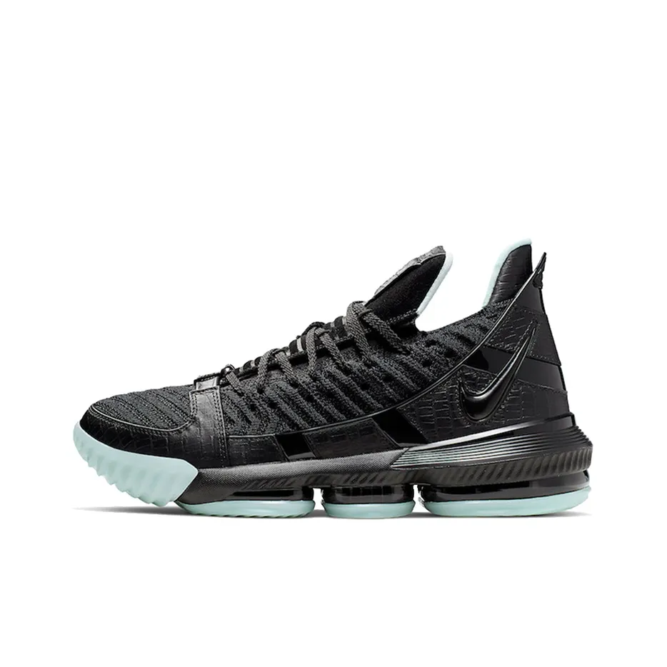 Nike Lebron 16 Ночной свет Джеймс 16 Амортизация Легкий Низкий Топ Баскетбольные кроссовки для игры Мужской Черный