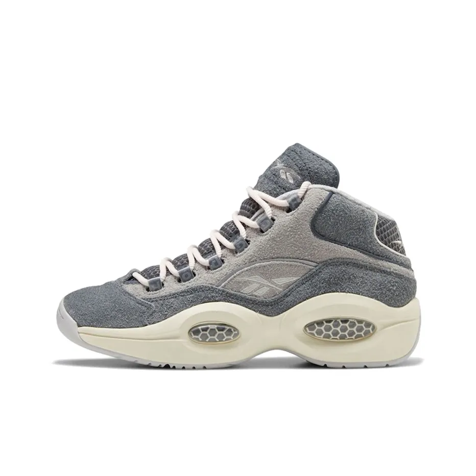 Reebok совместный бренд Question Mid Топ Баскетбольные кроссовки Унисекс Коричневый серый