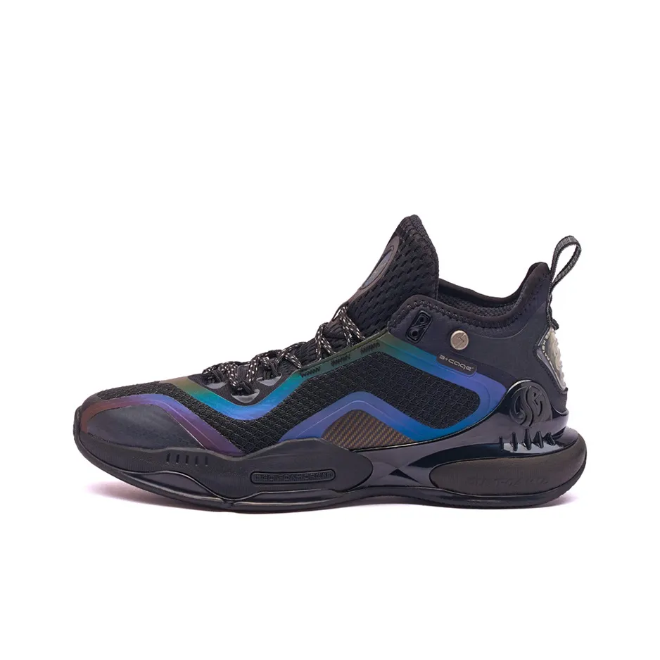 361° AG 2 Basketball Shoes Men Mid Top Obsidian Black/Metallic Gray