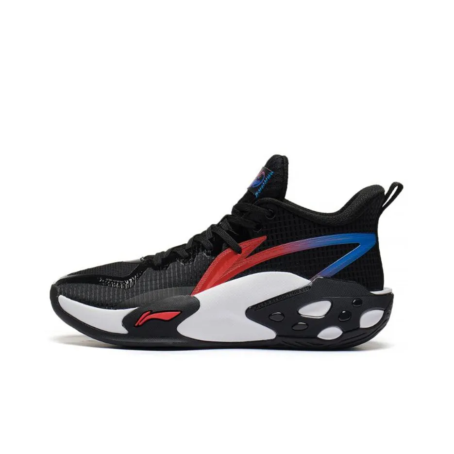 ЛИНЕЙКА Амортизация Стойкий к растрескиванию Покрытие Поддержка Низкий Топ Баскетбольные кроссовки Мужской Черный