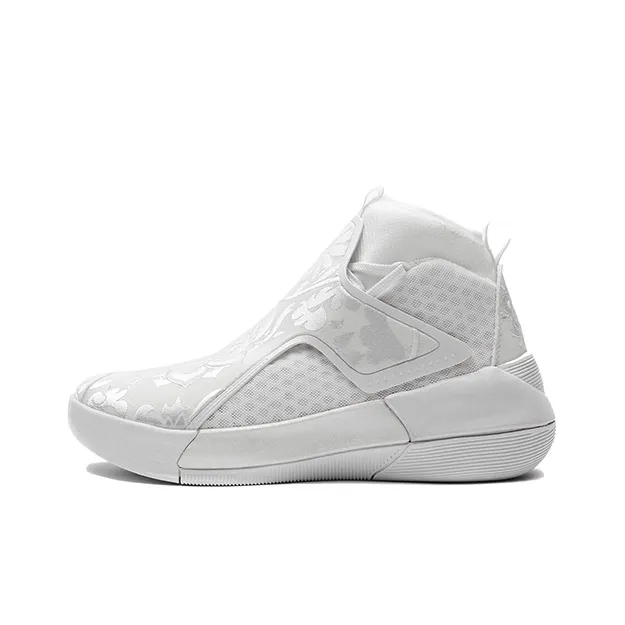 LiNing YuShuai 12 Противоскользящие Устойчивые к износу Высокие Баскетбольные Кроссовки Мужские Белые