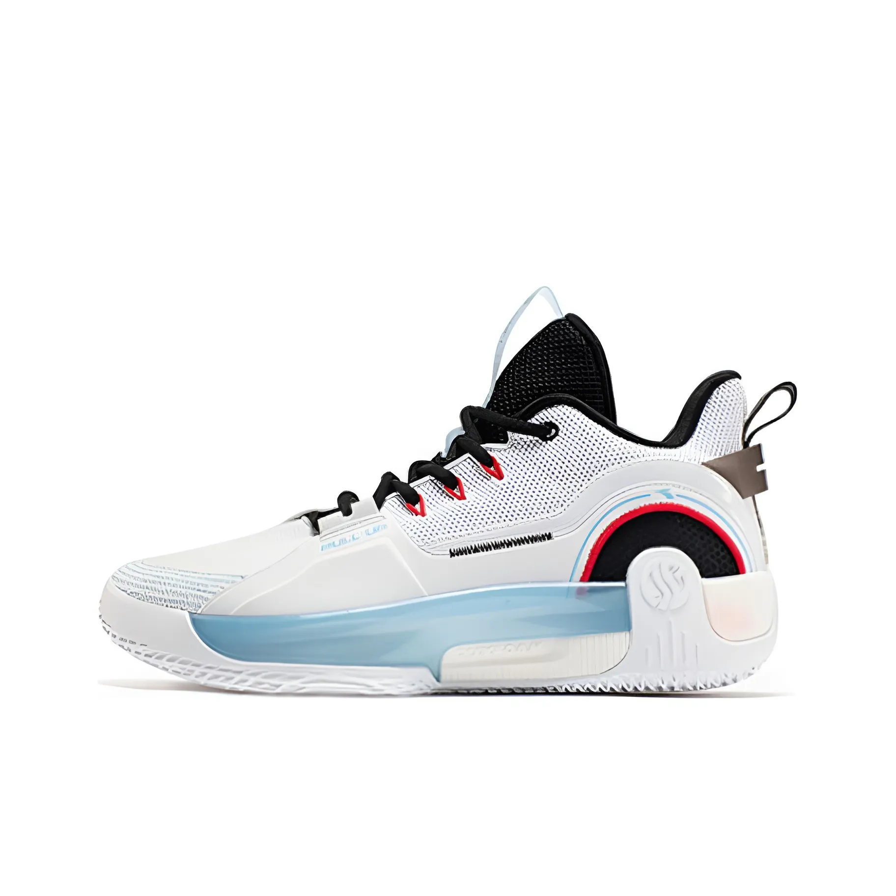361° AG Pull Up 1.5 Mid Top Basketball Shoes Men's White Black