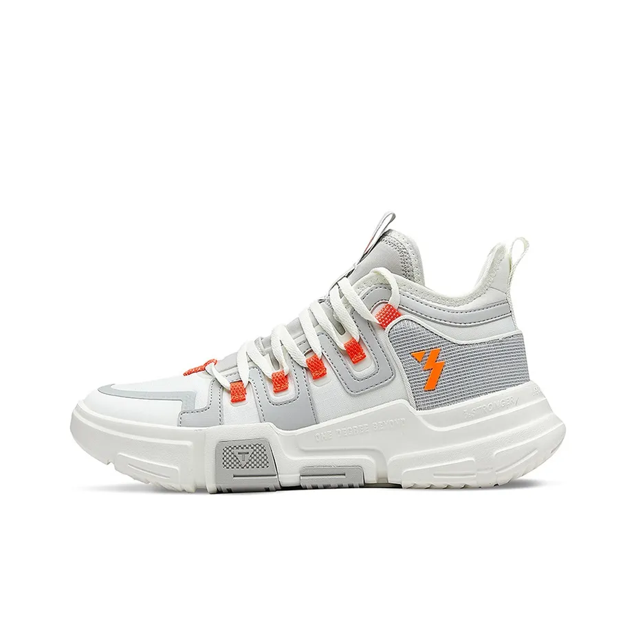 361° Cushioning Anti Slip And Wear Resistant Low Top Basketball distancias Shoes Men's Sail White