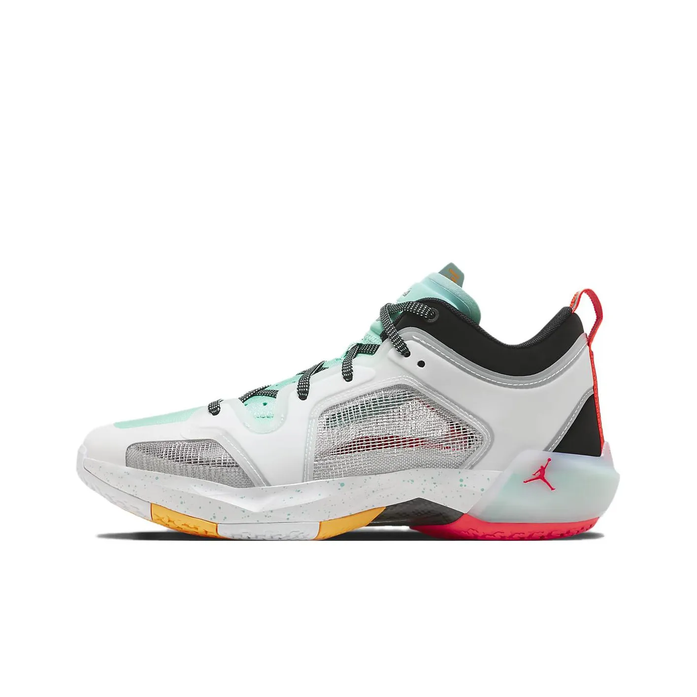 JORDAN Air JORDAN 37 Basketball Shoes Unisex Low Top White/Green