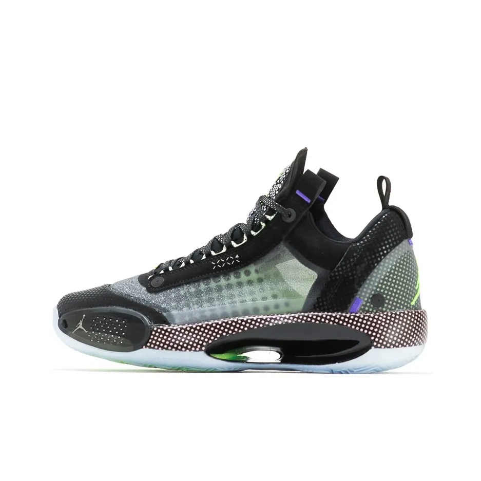 Jordan Xxxiv Low Black Vapor Green Bleached Coral