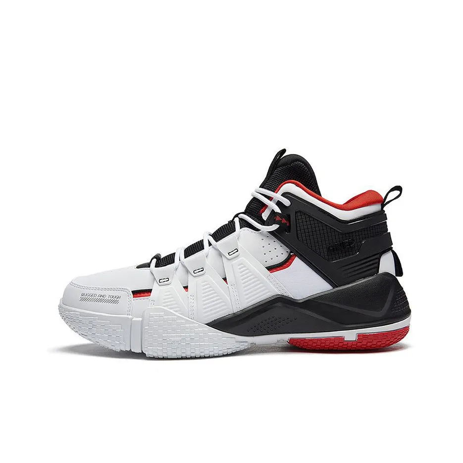 361° QU!KFOAM Амортизаторы Slip-resistant и устойчивые к истиранию MID Баскетбольные кроссовки для игры Мужские Белый Черный