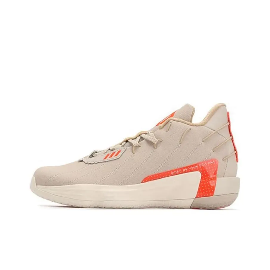 Adidas D Lillard 7 GCA Амортизаторы Устойчивые к истиранию Низкий Топ Баскетбольные Кроссовки Мужские Светло-Коричневый