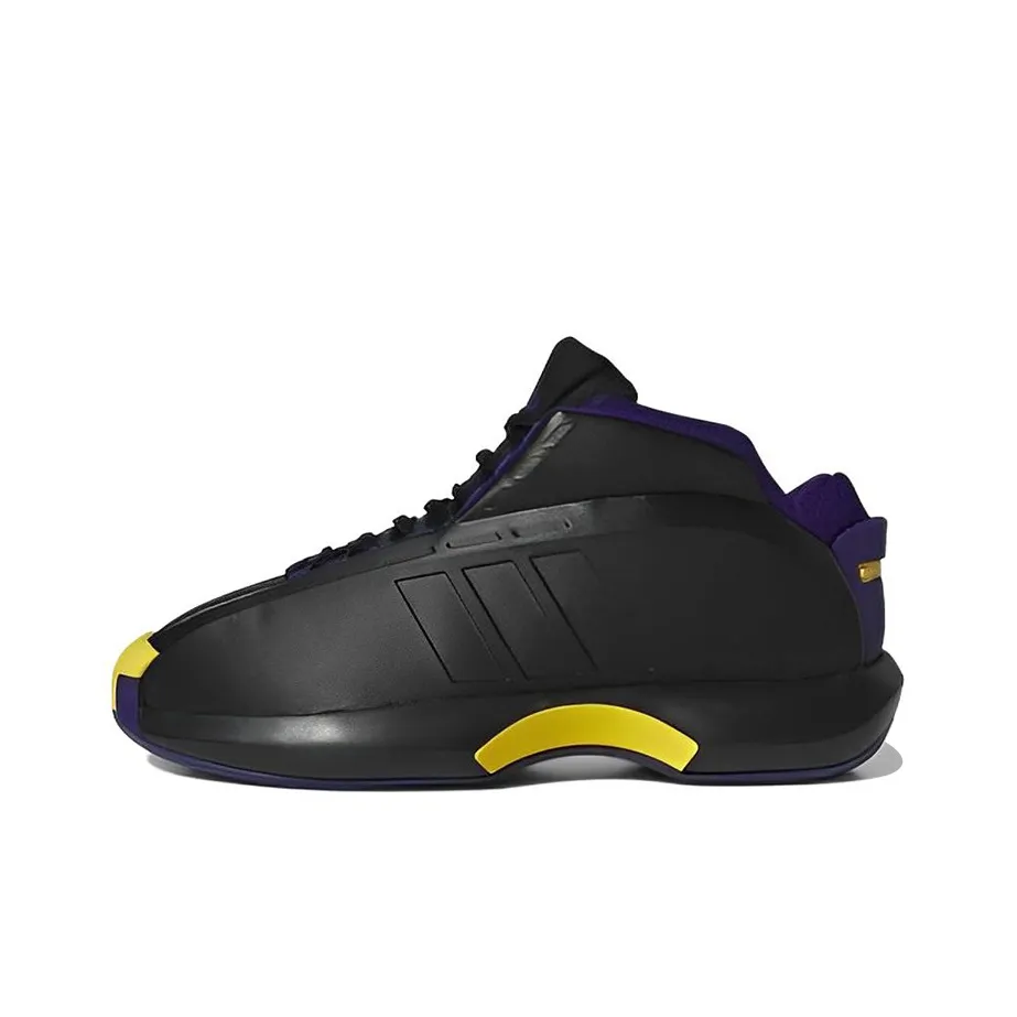 Adidas Crazy 1 Basketball Shoes Men Mid Top Black/Yellow/Purple