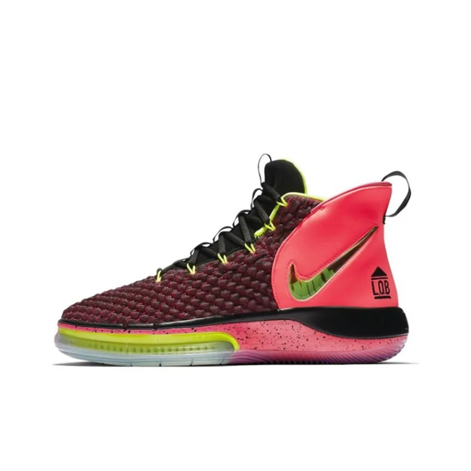 Nike AlphaDunk Нескользящий Легкий MID Баскетбольные кроссовки для игры Мужской Розовый Красный