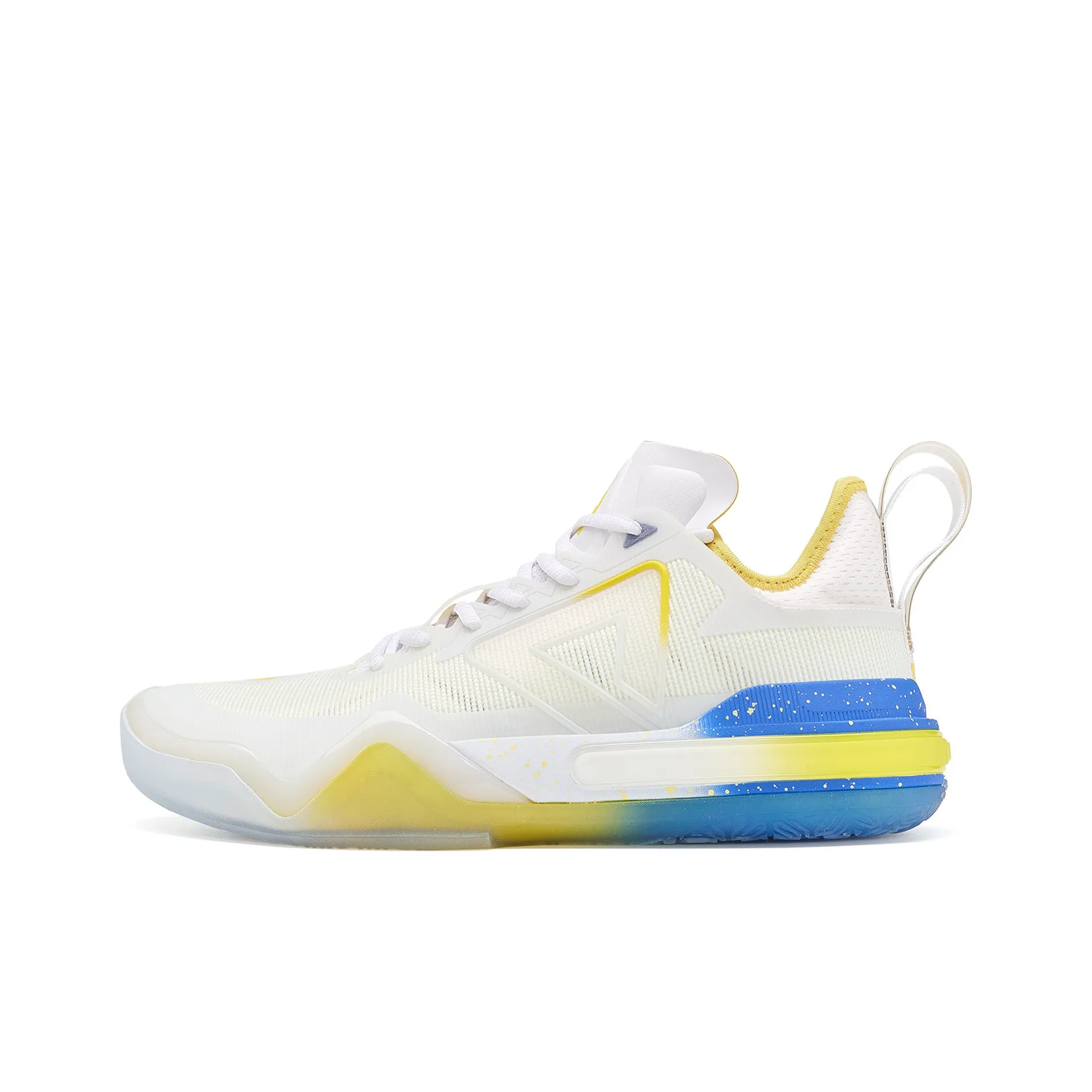 PEAK Wiggins AW1 Performance Basketball Shoes Men's White Yellow Blue