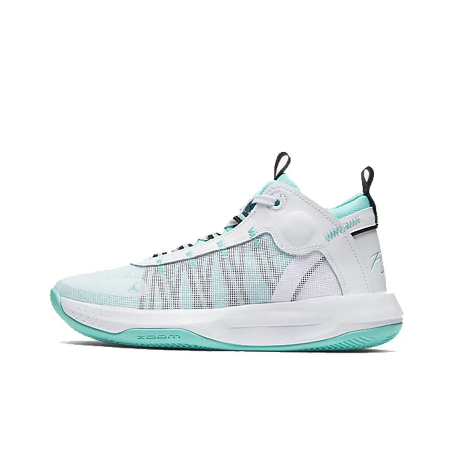 Jordan Jumpman 2020 Anti-slip Легкий MID Баскетбольные кроссовки Мужской Mint Green