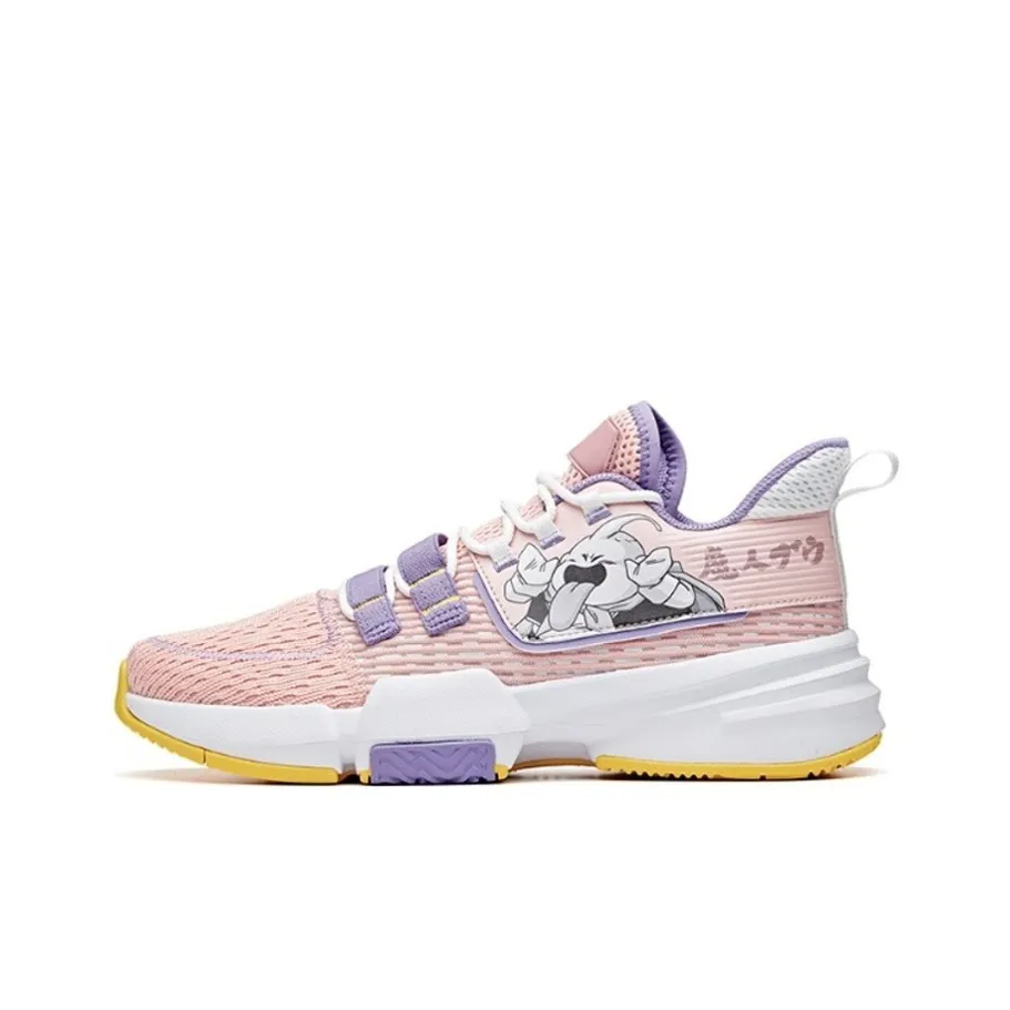 Dragon Ball Super x Anta Majin Buu Cushioning Anti Slip And Wear Resistant Low Top Basketball Shoes Men's Pink Purple
