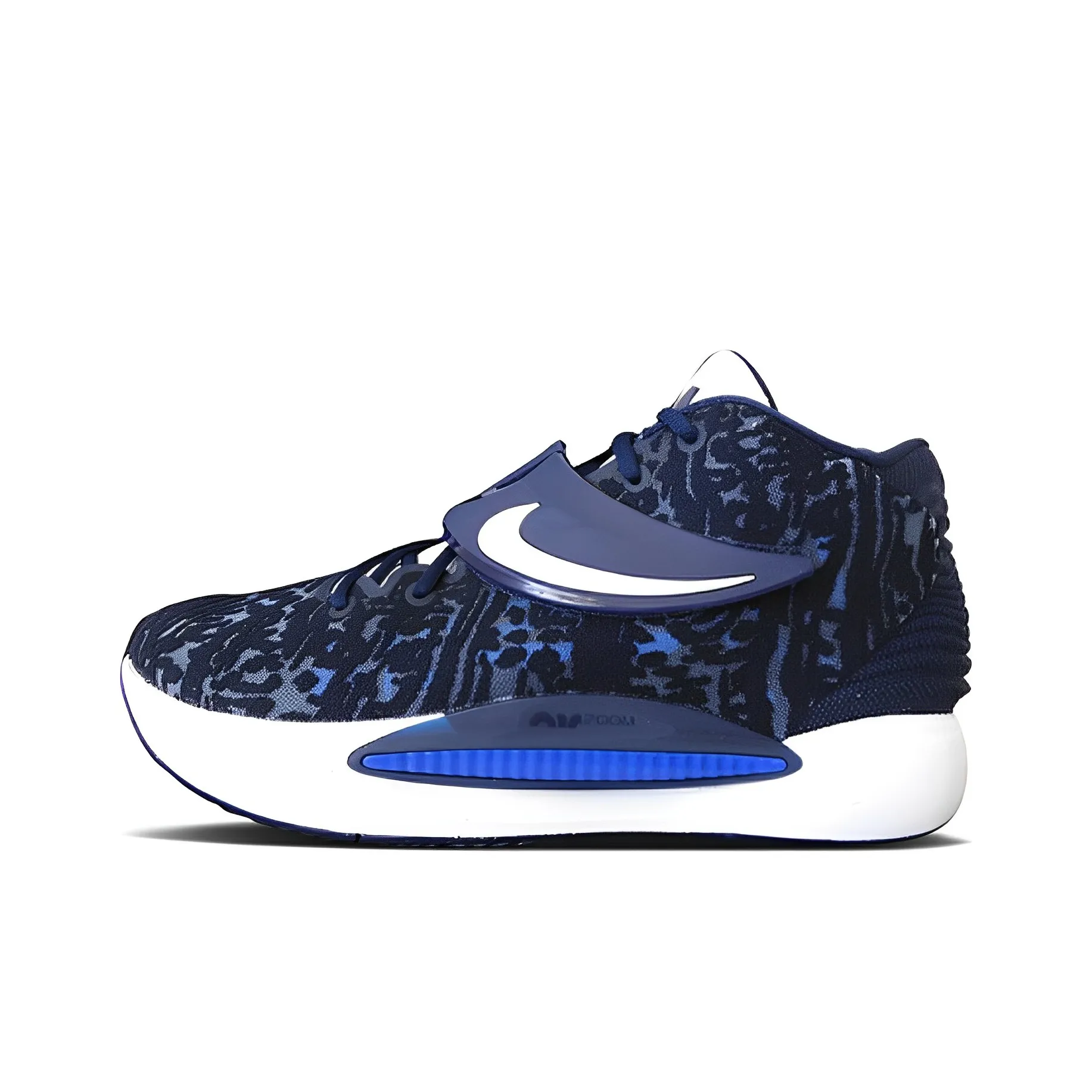 Nike KD 14 TB 'COLLEGE' KD 14 Амортизирующие низкие баскетбольные кроссовки для мужчин черно-синие