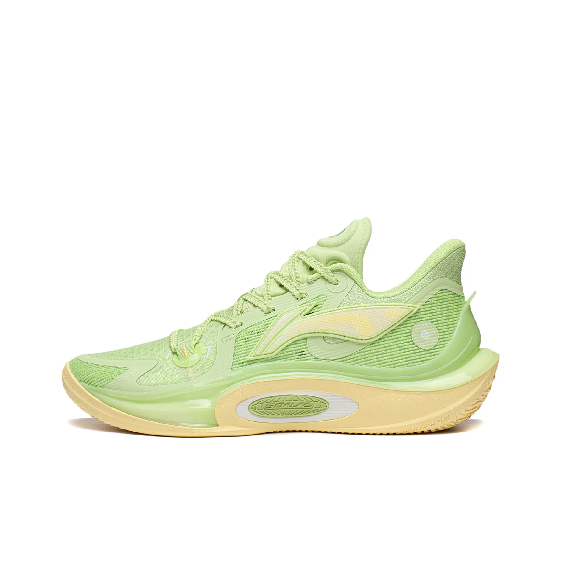 LiNing SONIC 11 Valley Rain Cushioning Anti Slip And Wear Resistant Low Top Basketball Shoes Men's Butterfly Pink Green