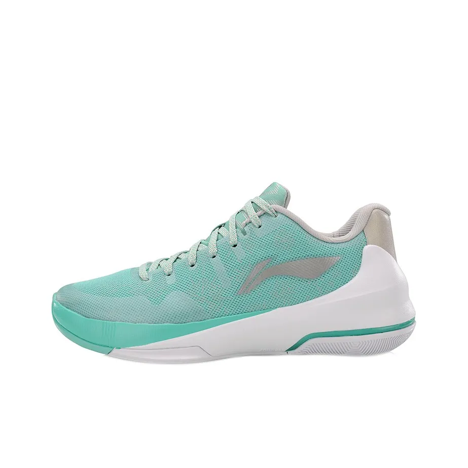 LiNing Speed 3 Anti-Slip Wear-Resistant Low-Top Basketball Shoes Light Jade Green