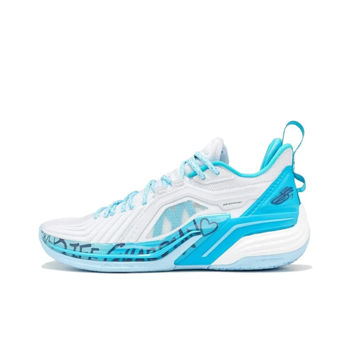 XTEP Jeremy Lin Three Generations Basketball Shoes Men's Low top Blue/White