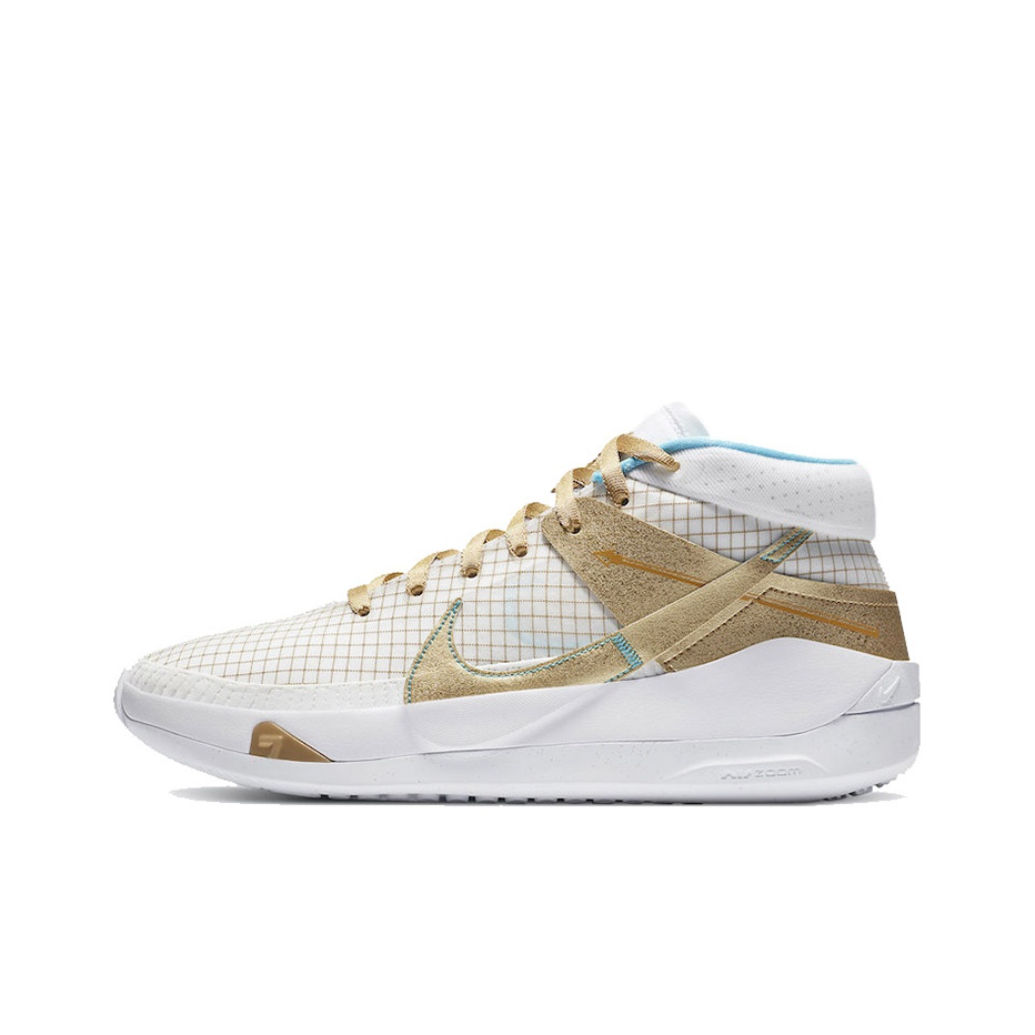 kd shoes white and gold