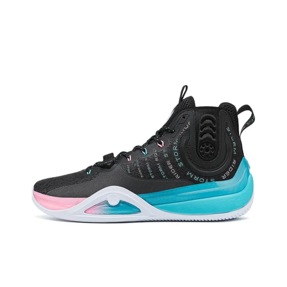 XTEP Royal Wind Generation Anti Slip Wear Resistant High Top Basketball Shoes Men's Black
