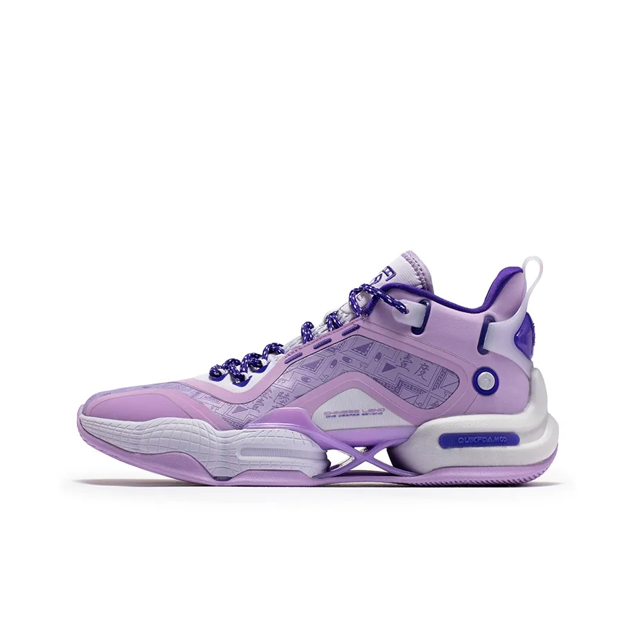 361° AG 2 Basketball Shoes Men Mid Top Purple Hydrangea/Hyacinth Purple