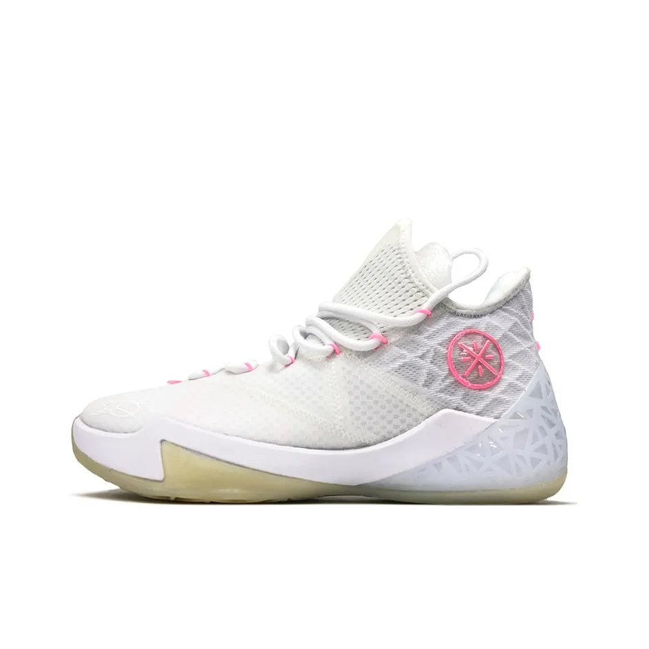 Подкладка Shock Absorbers противоскользящие устойчивые к истиранию MID баскетбольные кроссовки мужские белые