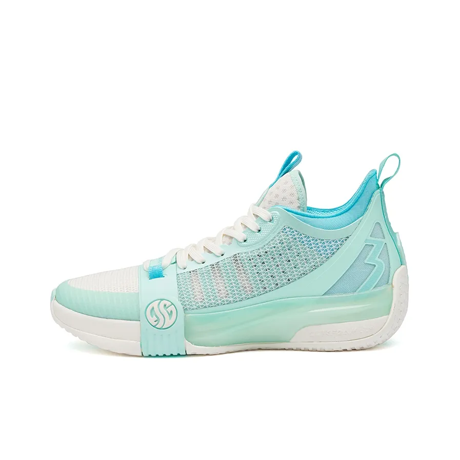 361° Chan 3 MOD Mojito Anti-Slip Wear-Resistant Low-Top Basketball Shoes White Green
