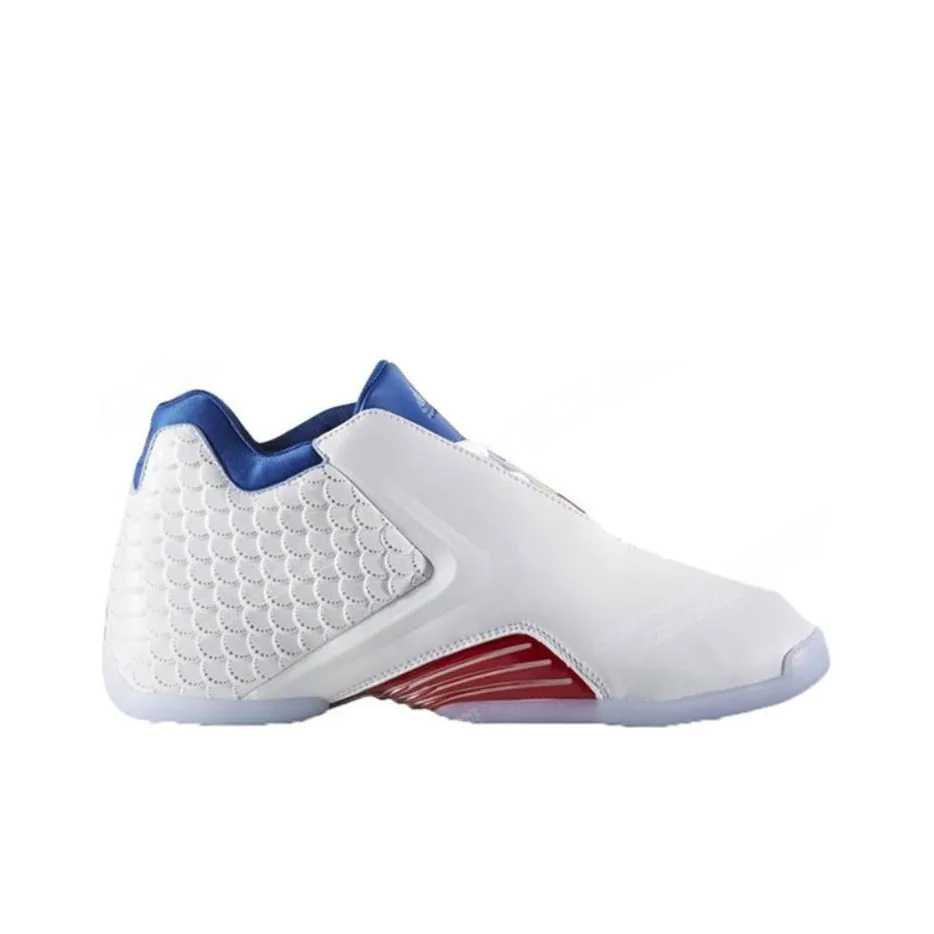 Adidas T Mac 3 Basketball Shoes Men Low Top White/Red/Blue