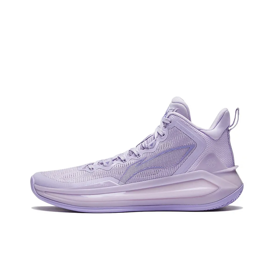 LINING Liren 3 Basketball Shoes Men's Mid Top Lilac