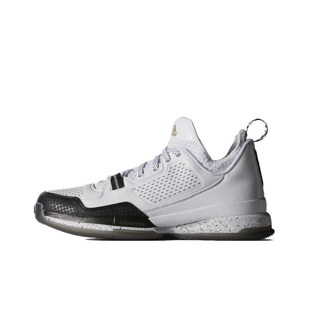 Adidas D Lillard 1 Basketball Shoes Men Low Top Black/White/Gold