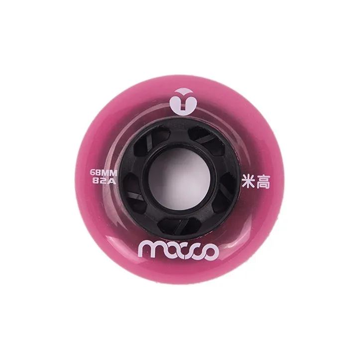 Michael Flat Spoke Wheels Double Kick Skateboard 4pcs/box