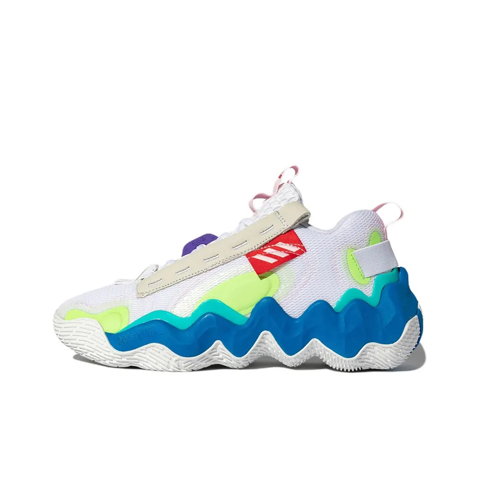 Adidas Exhibit B Wear resistant Non Slip White Green Blue