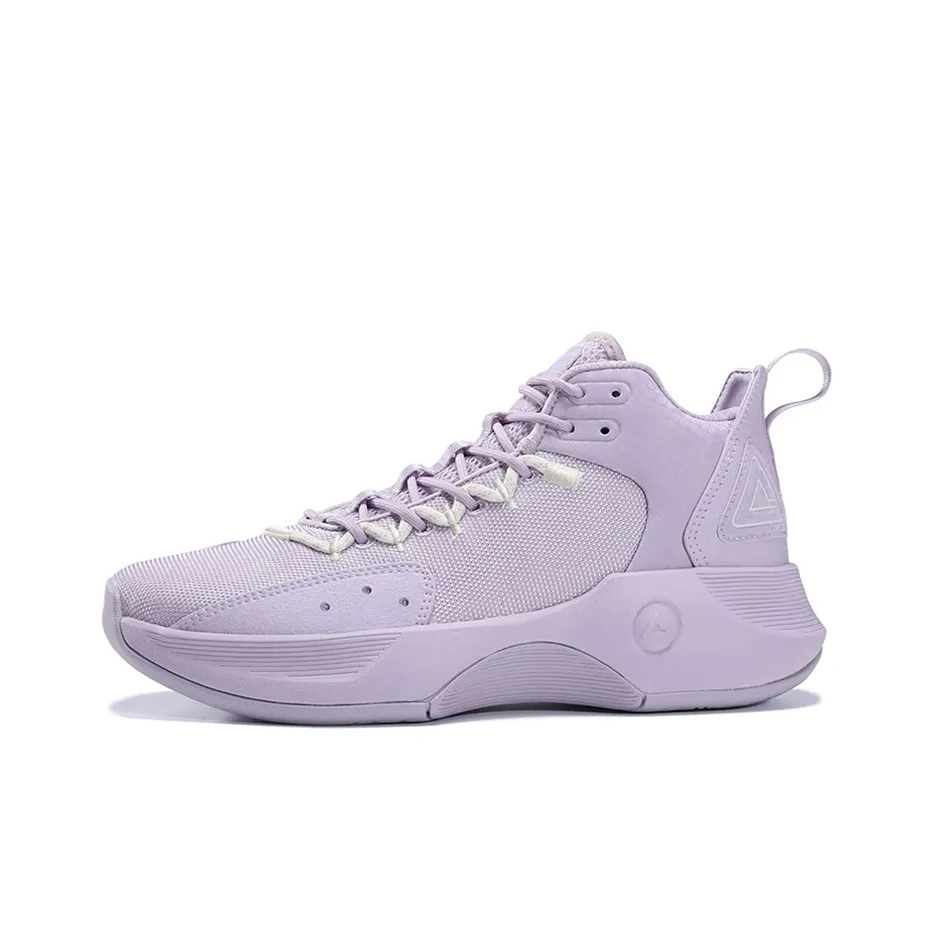 PEAK Speed Collection Cushioning Anti Slip And Wear Resistant Mid Top Basketball Shoes Women's Purple