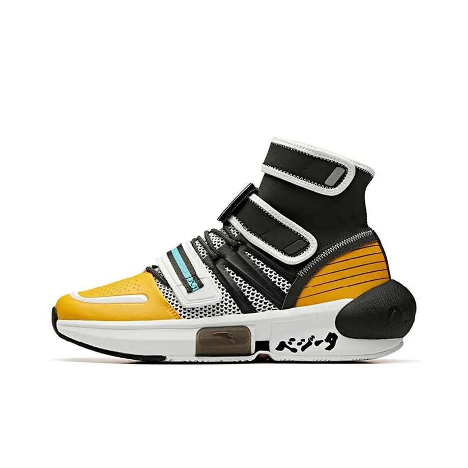 ANTA Basketball Shoes Men High Top Black/Yellow