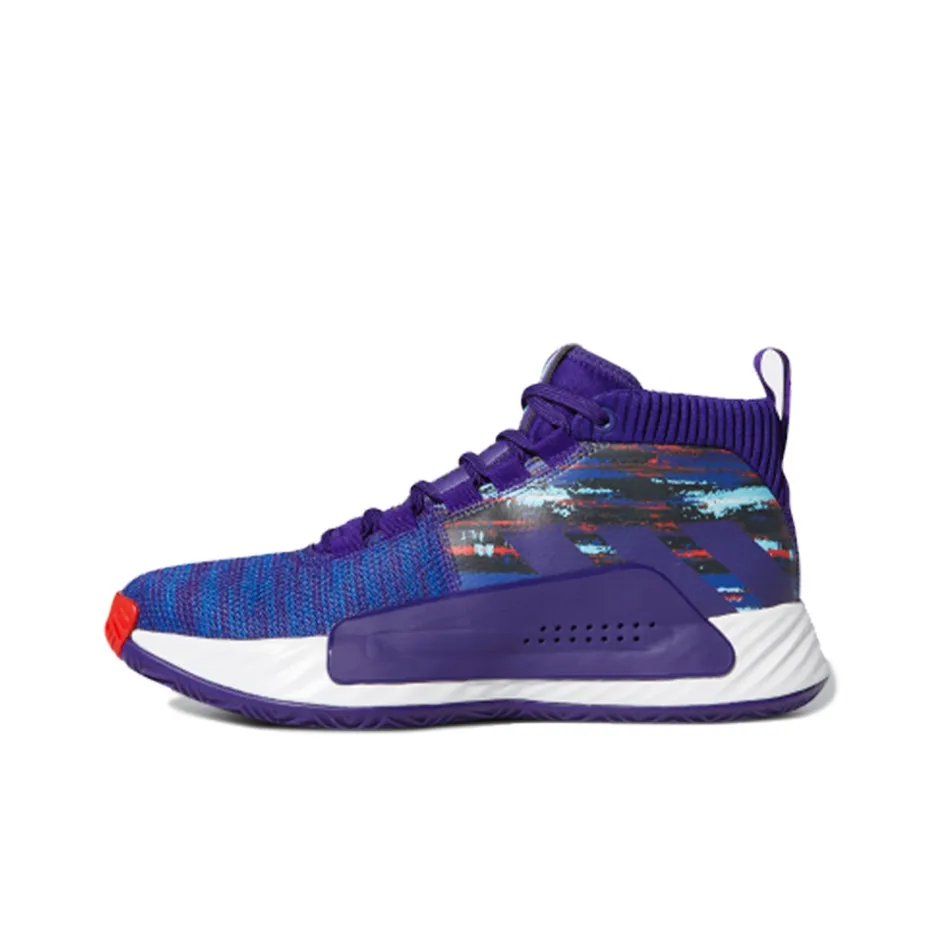 Adidas D Lillard 5 Gca Lillard 5 Slip Resistant Abrasion Resistant Легкий MID Баскетбольные кроссовки Мужской