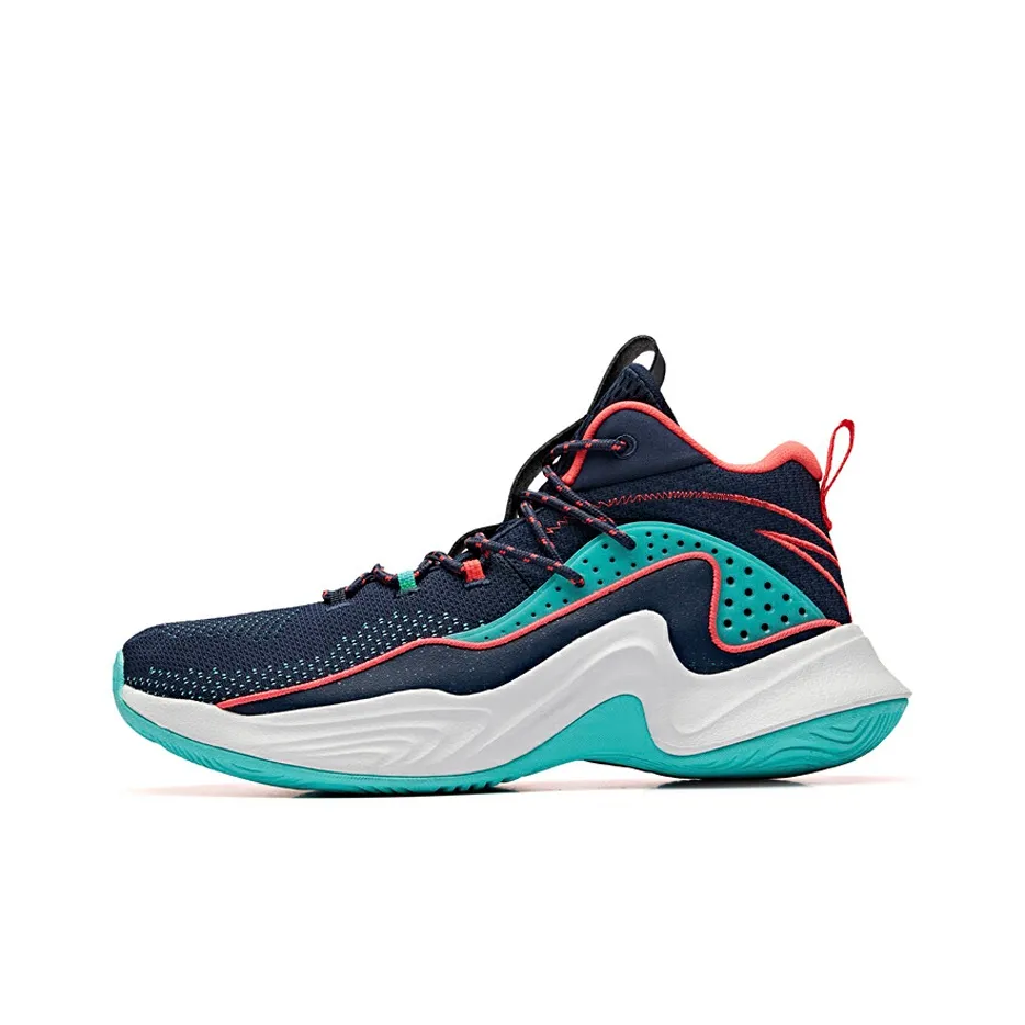 ANTA Thompson Series Амортизаторы Устойчивые к истиранию MID Баскетбольные кроссовки Мужские Имбирно-желтые