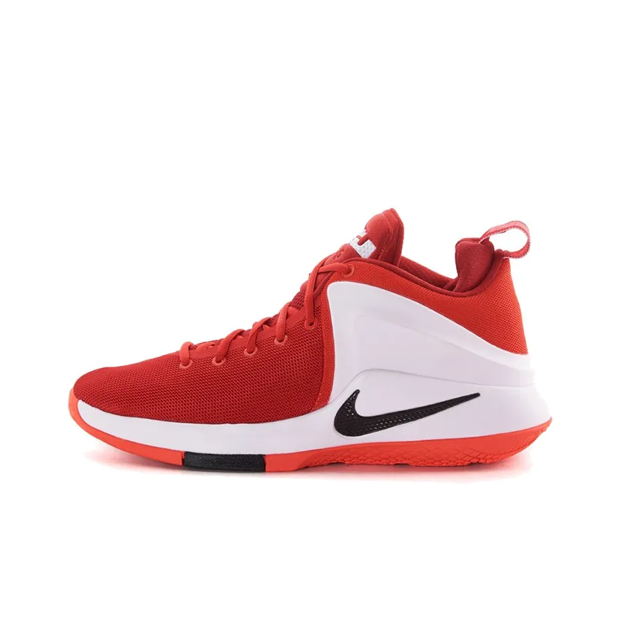 Nike Witness 1 Zoom Witness LeBron EP Anti-slip Lightweight MID Баскетбольные кроссовки для игры Мужской Оранжевый Белый