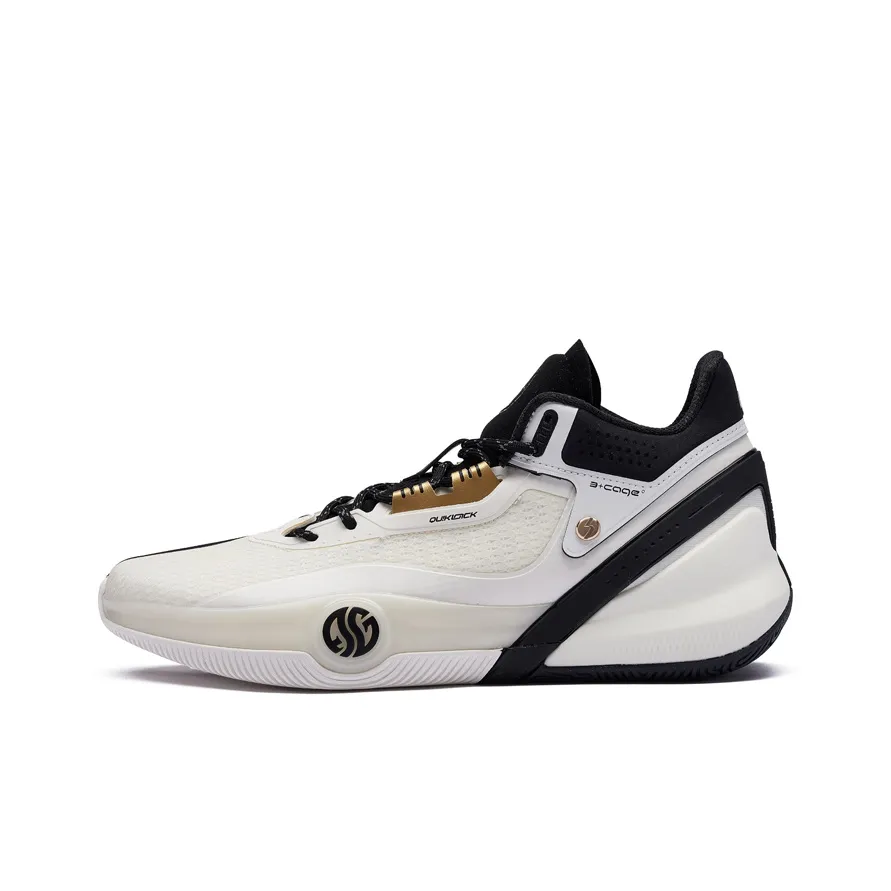361° AG3 Aaron Gordon 3 Wear Resistant Slip Resistant Cushioning Mid Top Performance Basketball Shoes Men's White Black