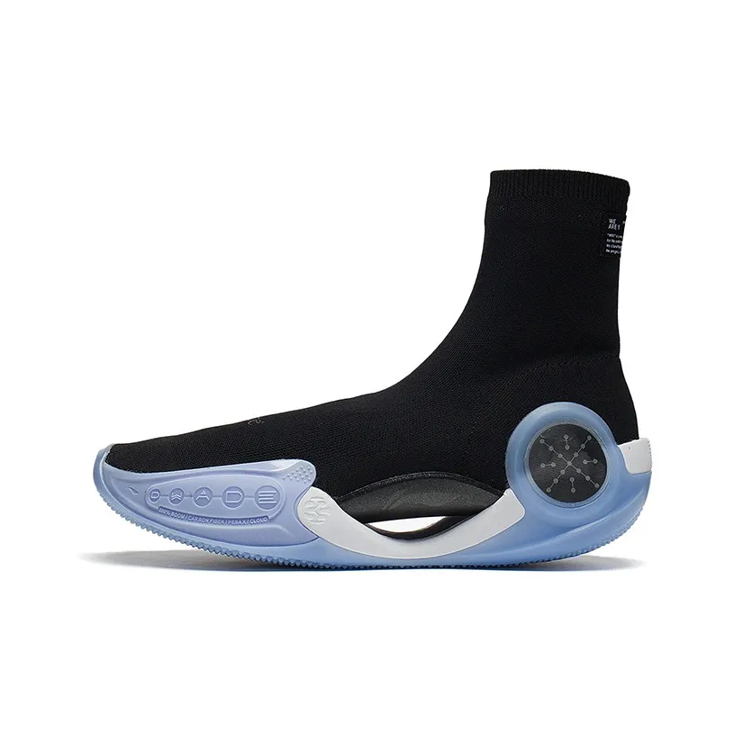 LINING WOW 9 Basketball Shoes Men's High Top Black