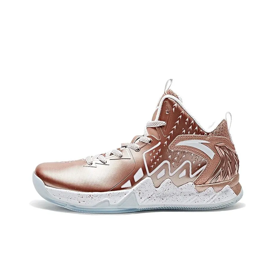 ANTA Thompson Series Basketball Shoes Men's High Top Rose Gold