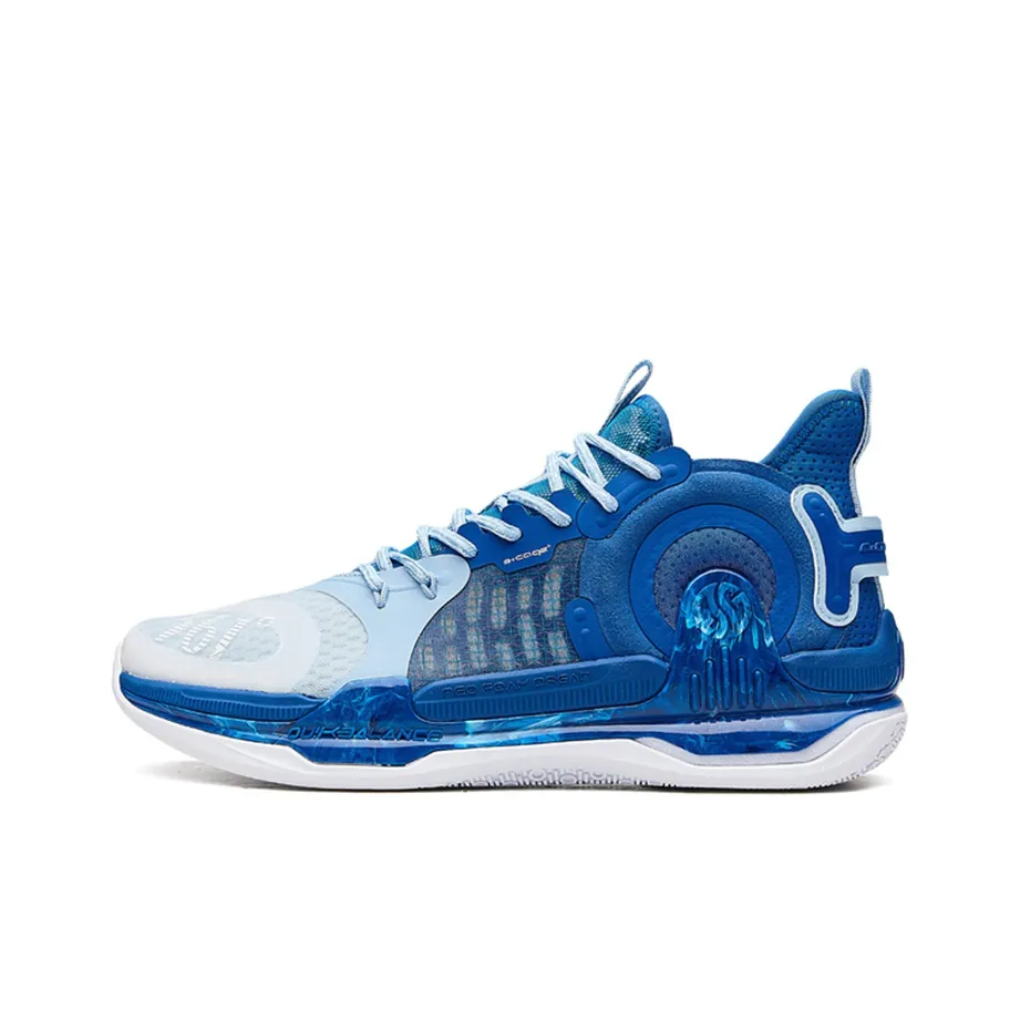 361° AG 1 Basketball Shoes Men's Mid top Blue/White