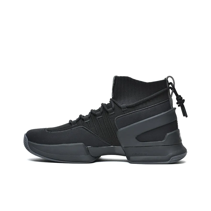 EQLZ EQUALIZER Zero Evo Wear Resistant Mid Top Basketball Shoes Men's Black
