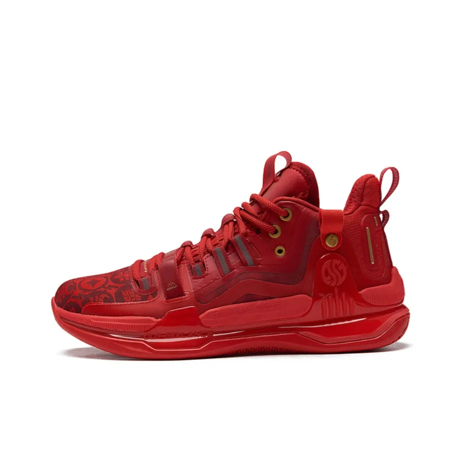 361° AG 1 Basketball Shoes Men's Mid Top Red
