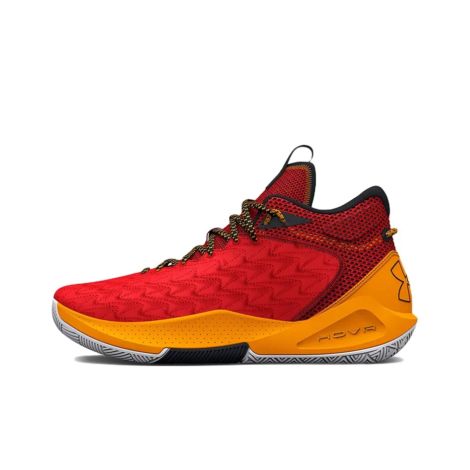Under Armour Havoc 5 MID Топ Баскетбольные кроссовки Мужской Красный Желтый