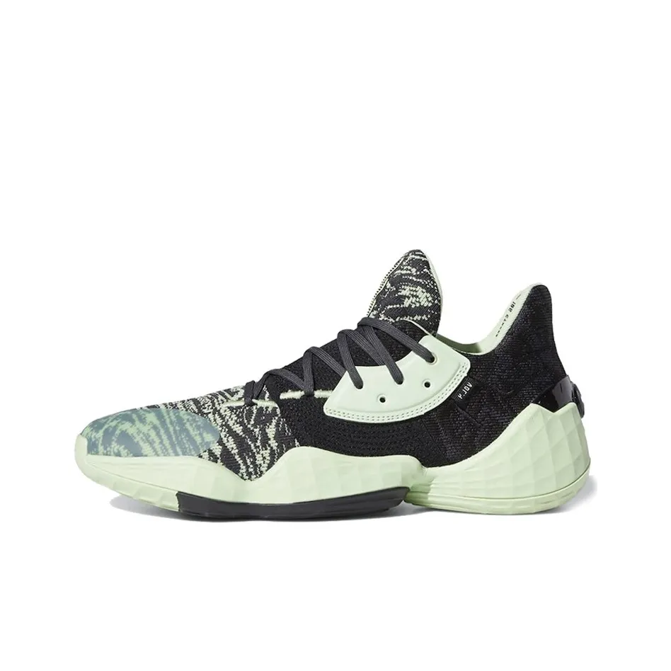 Adidas Harden Vol. 4 Basketball Shoes Men Low Top Black/White/Green