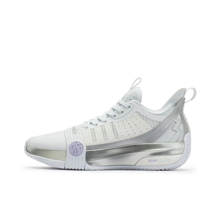 361° Chan 3 Pro Basketball Shoes Men's Mid Top White/Blue