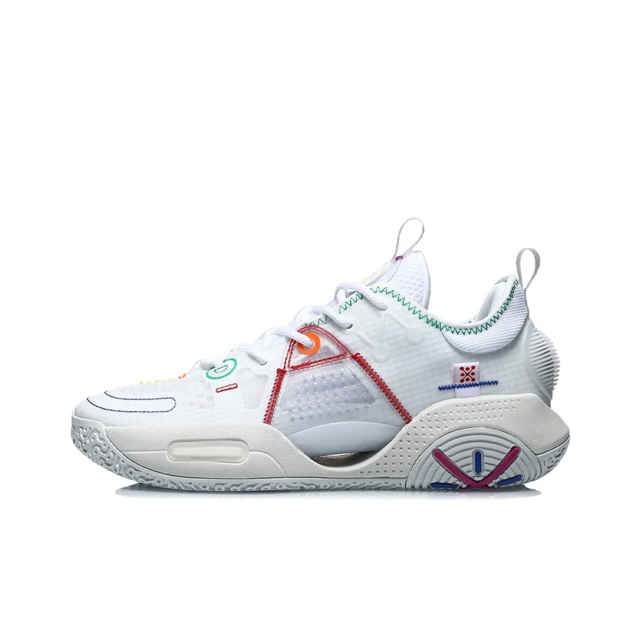 LiNing All City 9 V1.5 Anti-Slip Wear-Resistant Low-Top Basketball Shoes White