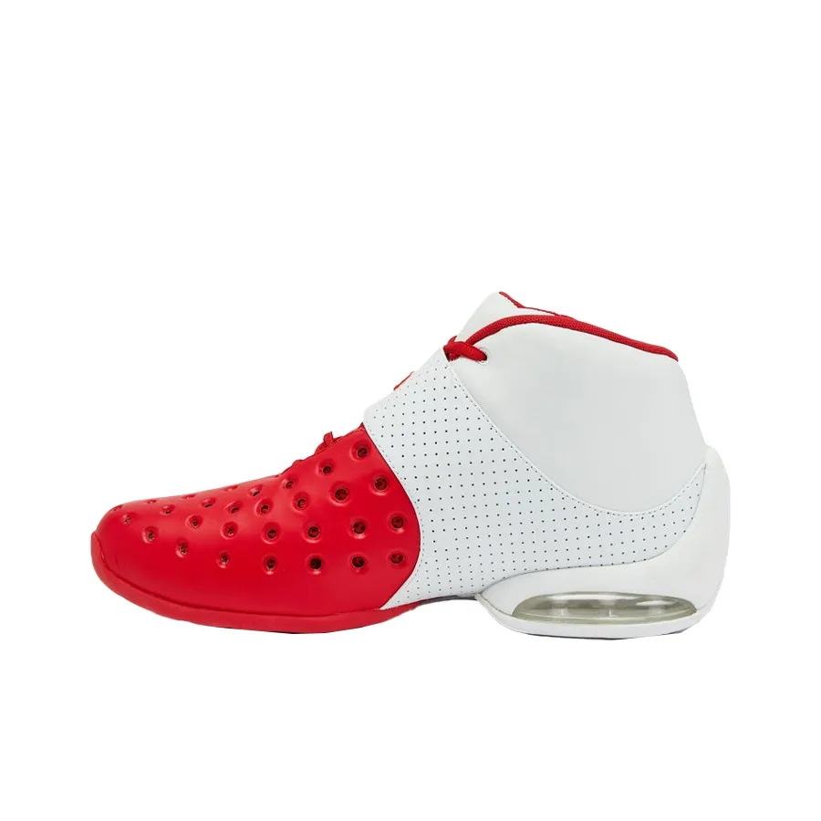 AND1 Chosen One Cushioning Anti Slip And Wear Resistant Mid Top Basketball Shoes Men's White Red